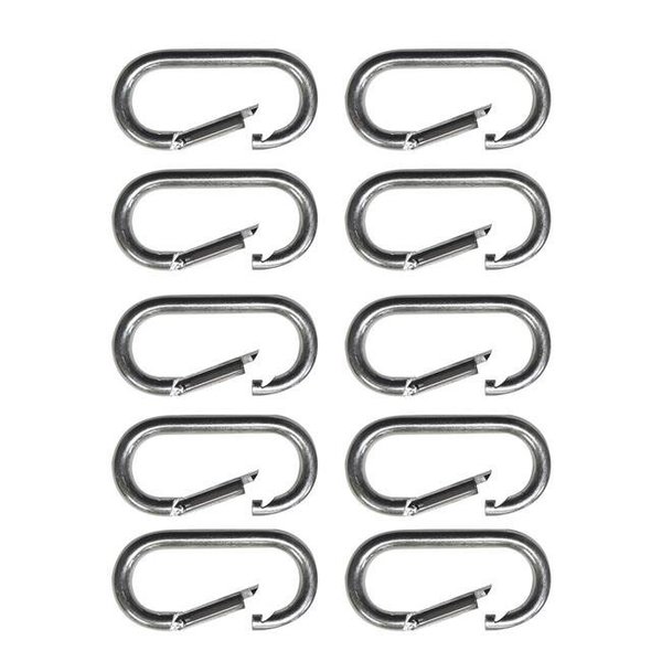 Snap-Loc Snap-Loc SLASHCI10 Snap-Hook; Carabiner Opens to Connect Ropes; Cables & More - Zinc Plated SLASHCI10